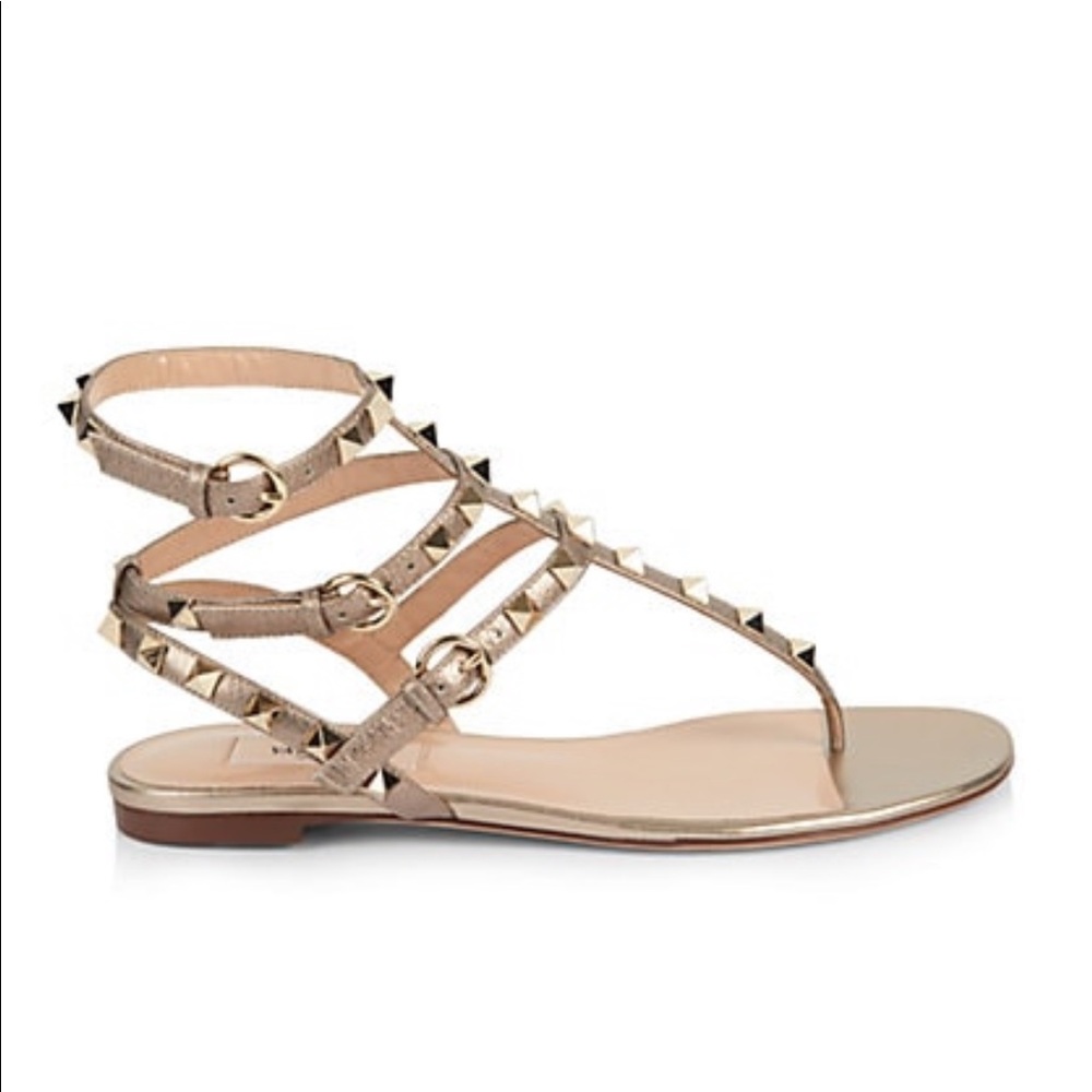 Valentino leather Rockstud Sandal